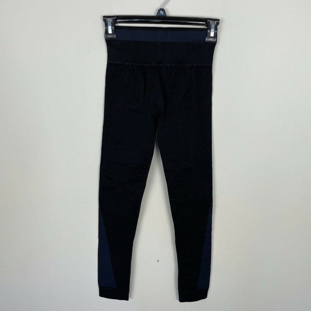 Alala Ace Seamless Tight Leggings Black Midnight Blue Womens Size Medium Stretch